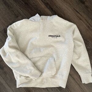 Fear of God Essentials Light Gray Crewneck Sweater